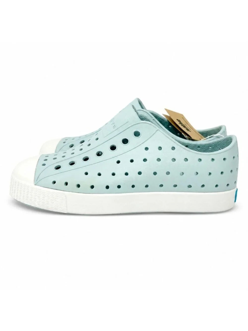 Native Jefferson Kids Slip-On Water Shoes Skip Blue Juniors J1 Lightweight EVA